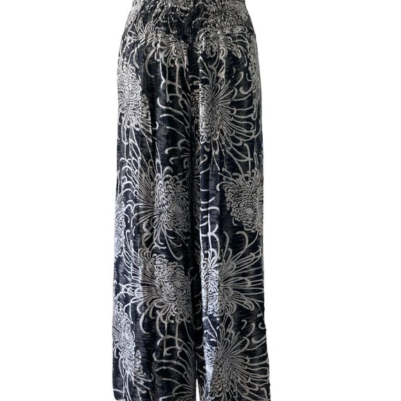 Bo Ho Chic Flowy Size S/M Wide Leg Capri Pants - Picture 4 of 9